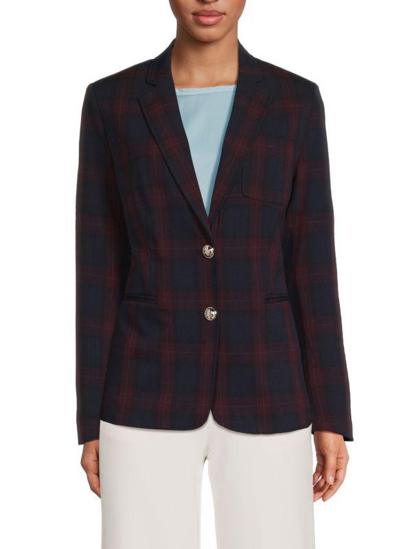 Tahari Plaid Sportcoat