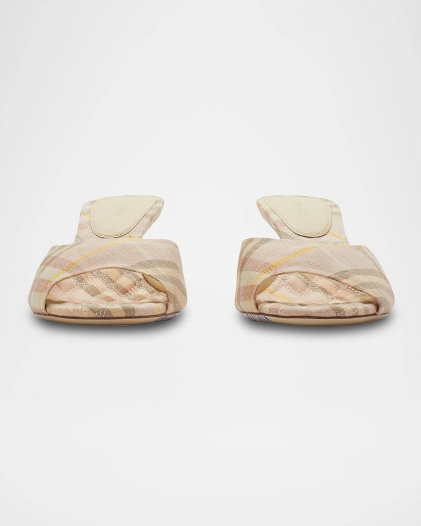 Burberry Check Mews Low Mules 3
