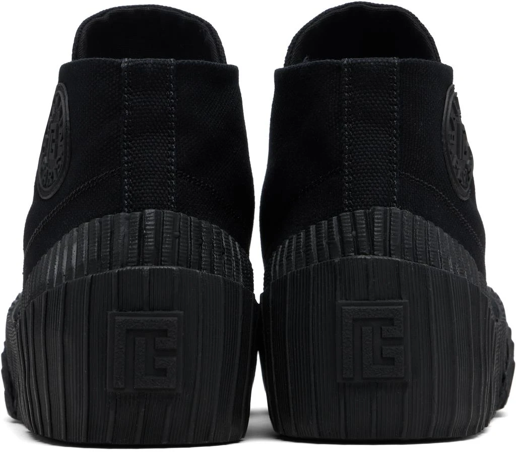 Balmain Black Riff Low Canvas Sneakers 2