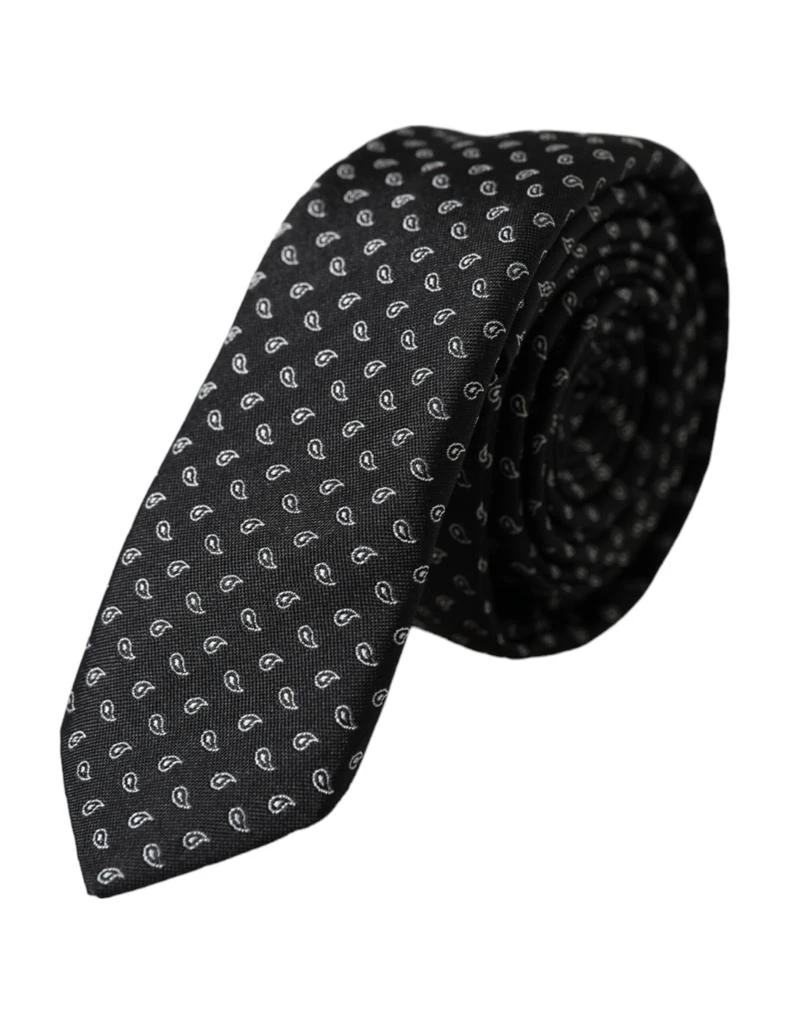 Dolce 
Gabbana Jacquard Patterned Silk Adjustable Men Men
s Tie