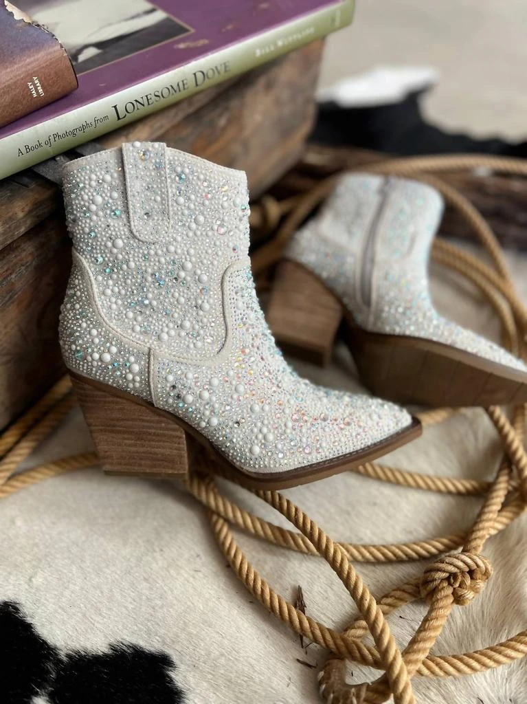 Very G Very G - Women's Rhinestone Booties 3