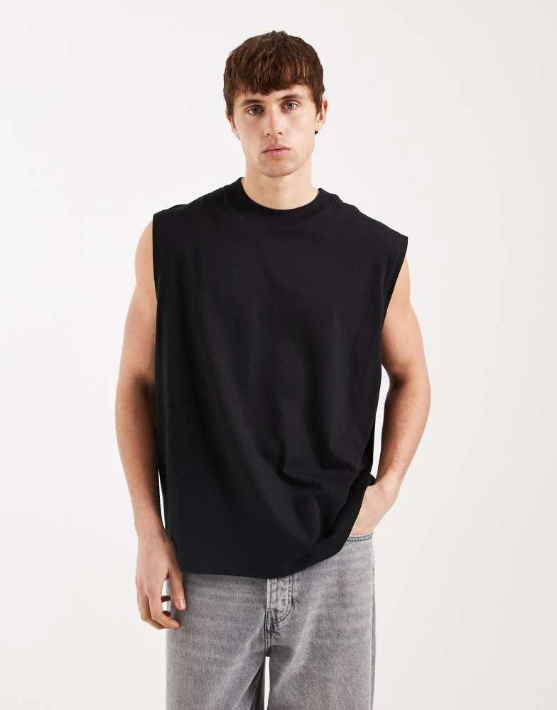 ASOS ASOS DESIGN Essentials oversized tank in black