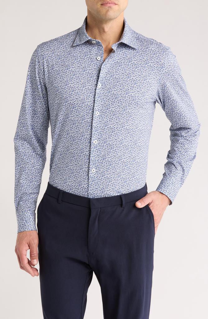 BUGATCHI Stretch Cotton Button-Up Shirt