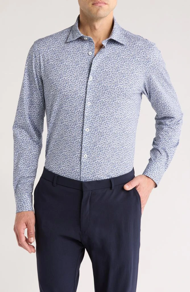 BUGATCHI Stretch Cotton Button-Up Shirt 1