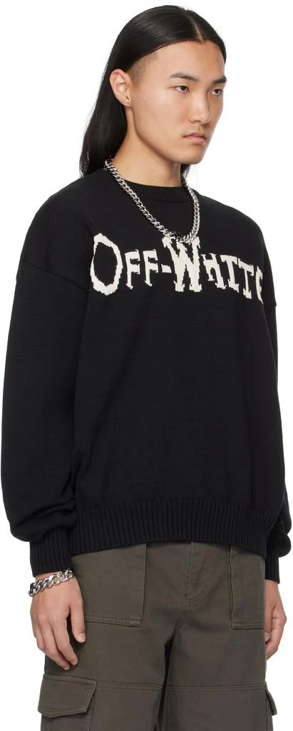 Off-White Black 'Off' Quote Knit Sweater 2