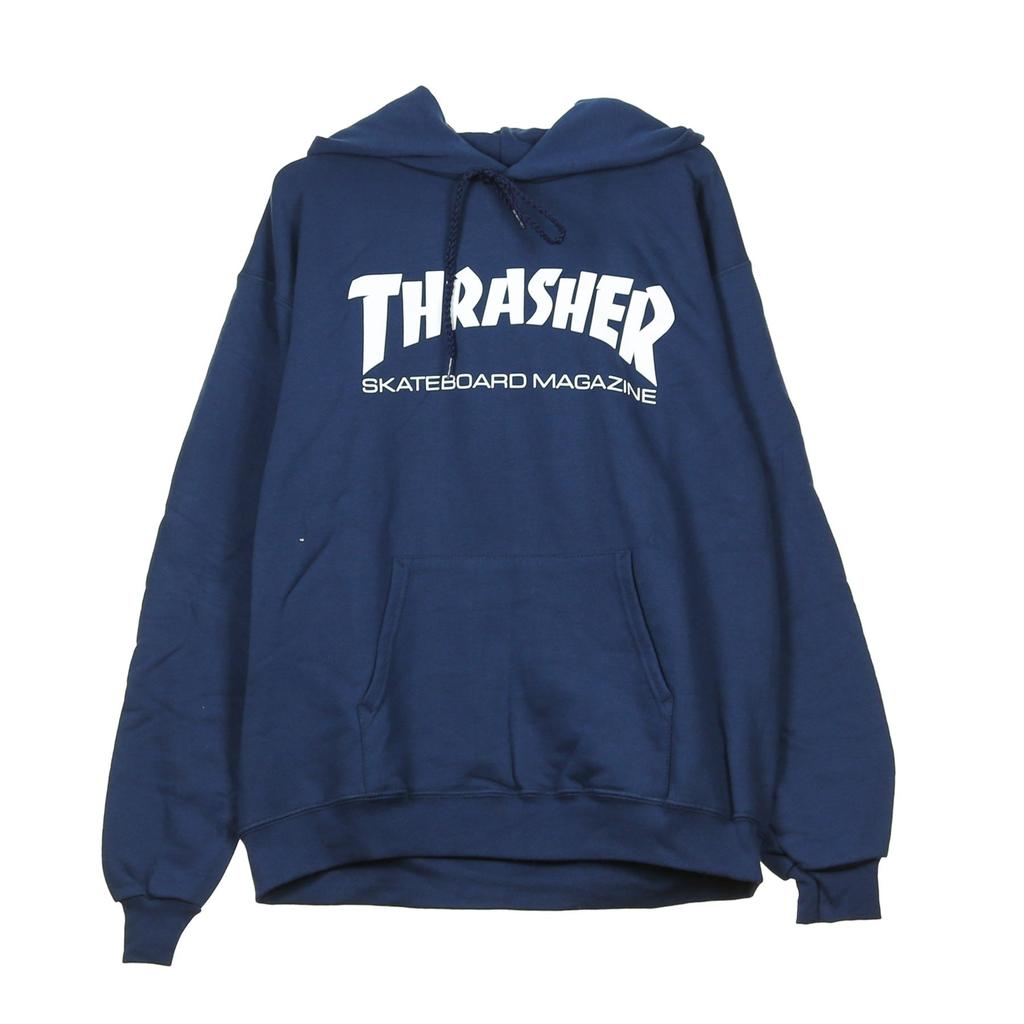 Thrasher Men's Skatemag Hood Navy/white