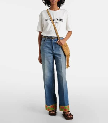 Valentino Rockstud Torchon leather-trimmed sandals 3