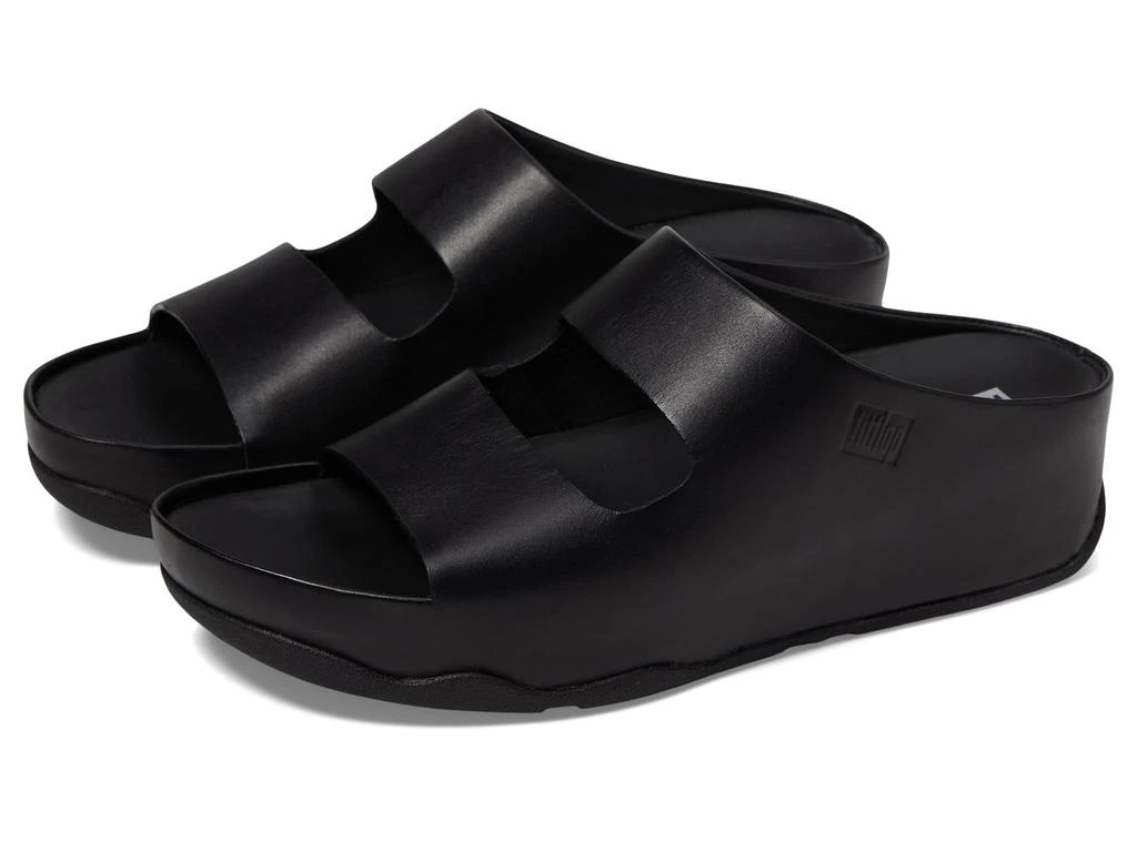 FitFlop Shuv Two-Bar Leather Slides 1
