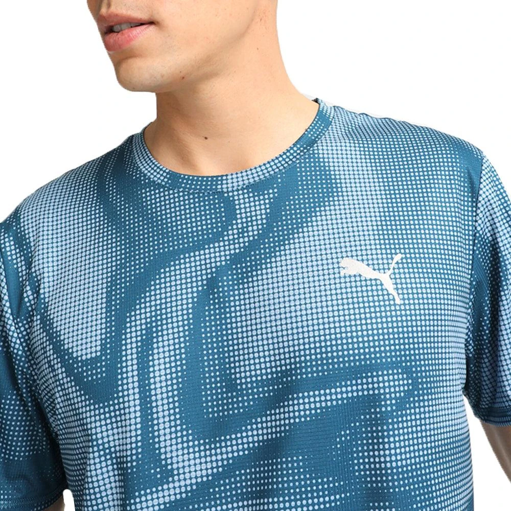 Puma Run Favorite AOP Ss Tee Crew Neck Short Sleeve Athletic T-Shirt 5