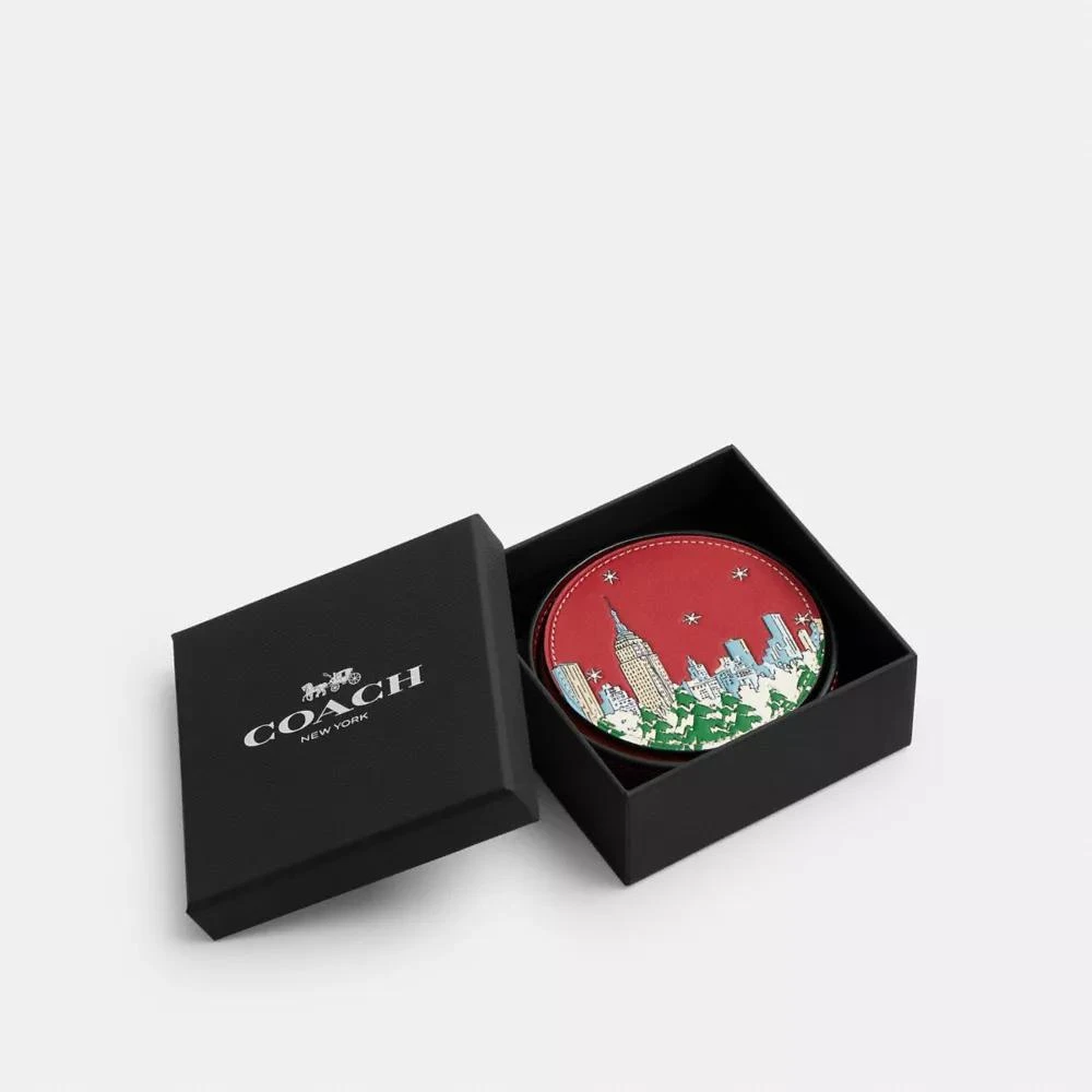 Coach Holiday Coaster Set 4