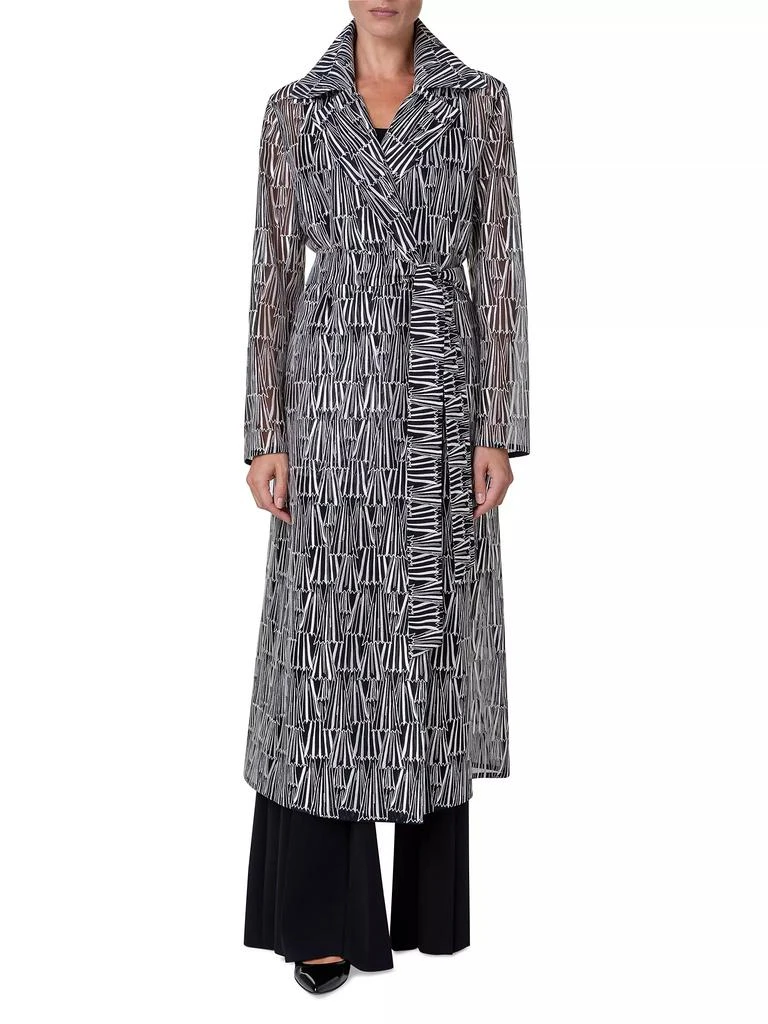 Akris Iman Silk-Blend Organza Long Coat 3