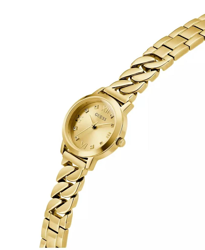 GUESS Women's Analog Gold Tone Steel Watch, 25mm 4