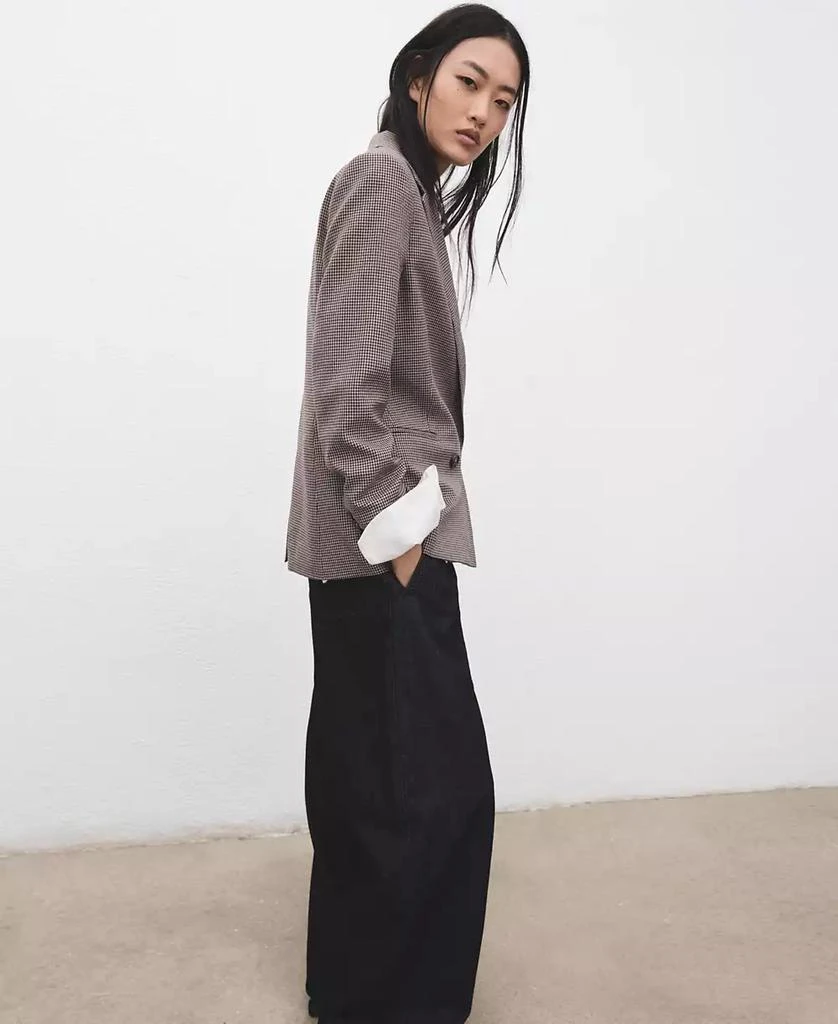 Mango Women
s Double-Breasted Micro-Houndstooth Jacket 6