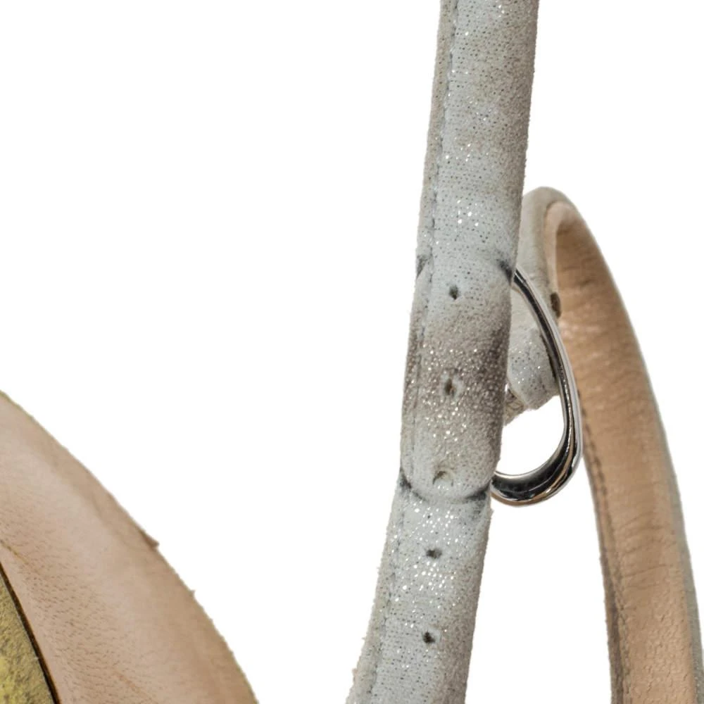 Giuseppe Zanotti Guiseppe Zannotti Tri Color Nubuck Peep Toe Slingback Platform Sandals Size 36.5 9
