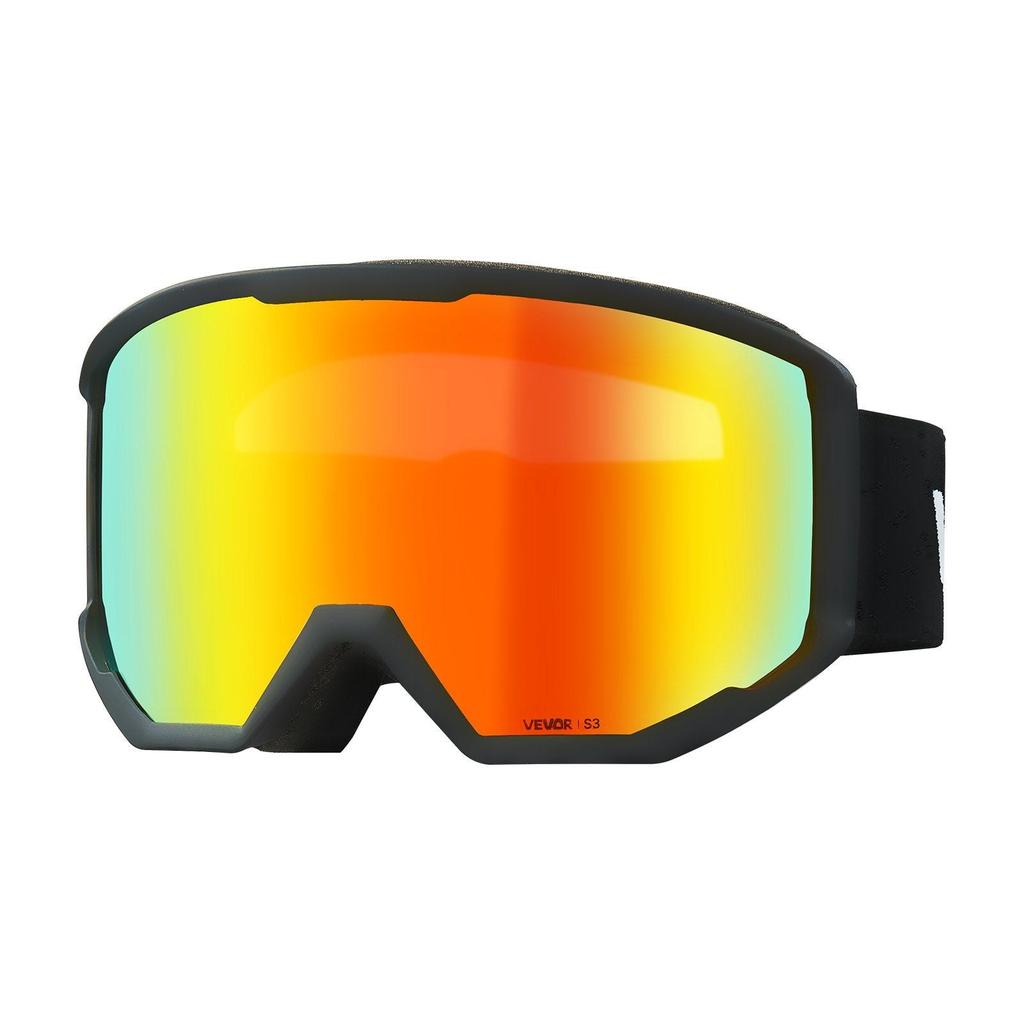 IZSPORTS Ski Goggles, Cylindrical Lens with Orange Revo Coating, OTG Anti fog Snow Goggles for Men Women Youth, TPU Frame 
Ventilation Structure, Suitable for Skiing, Skating, Snowboarding, Cycling