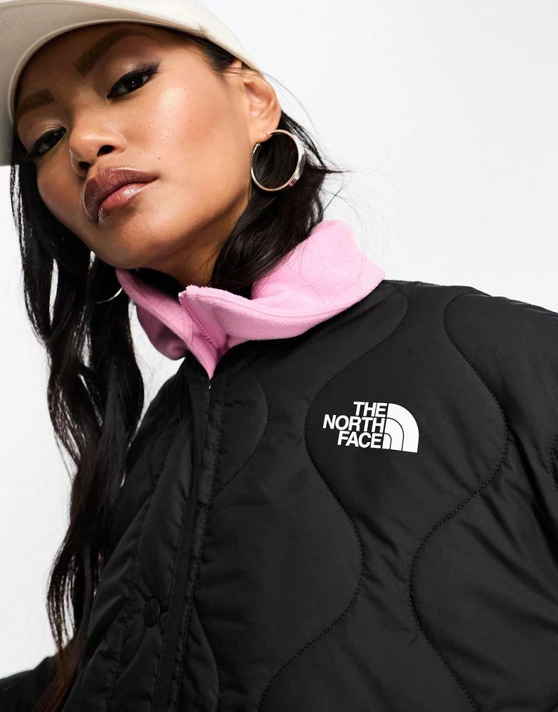 The North Face The North Face Ampato long quilted liner jacket in black Exclusive at ASOS 3