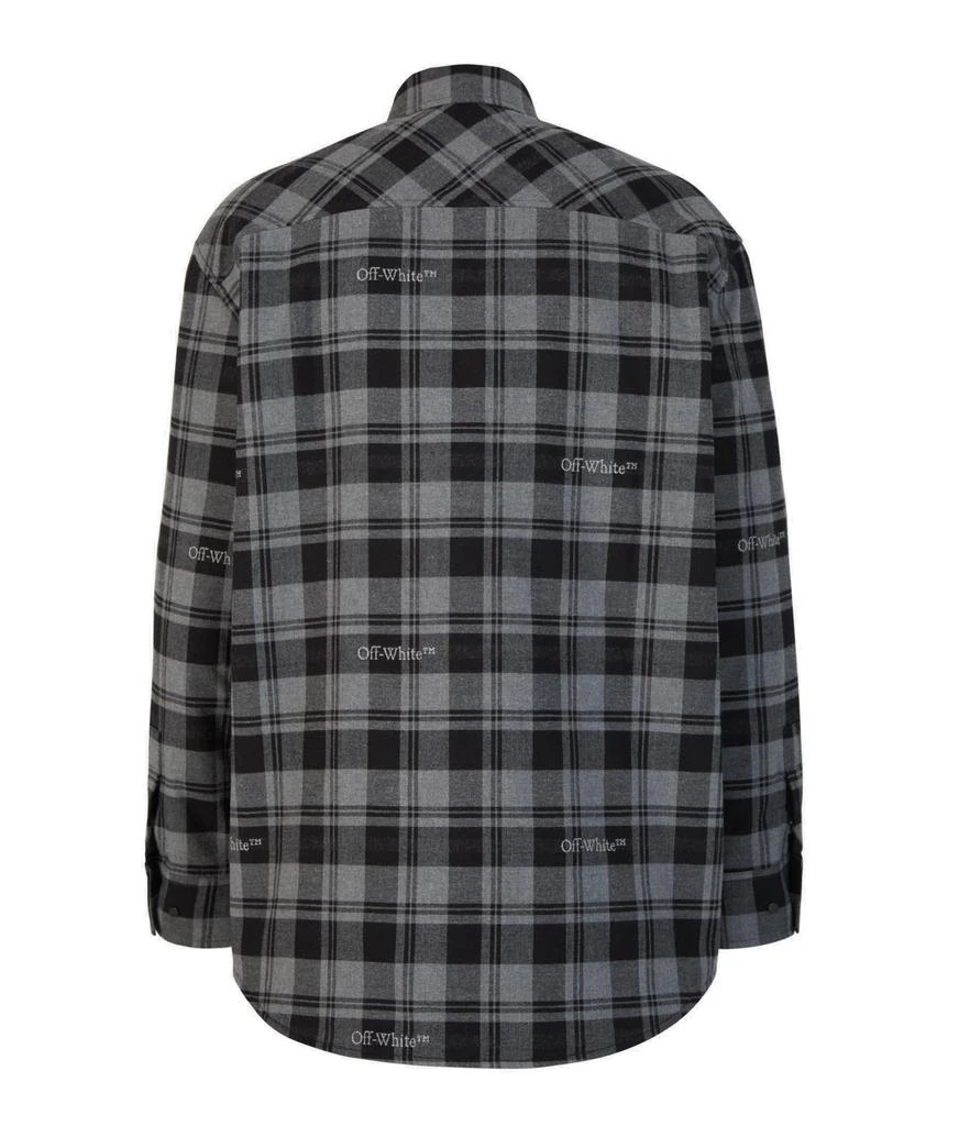 Off-White Off-White Checked Long-Sleeved Shirt 2