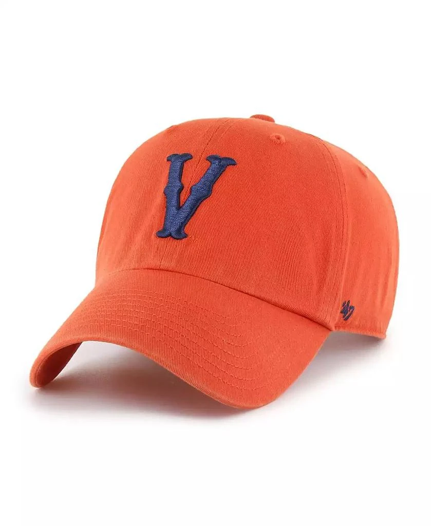 47 Brand Men's Orange Virginia Cavaliers Vault Clean Up Adjustable Hat 1