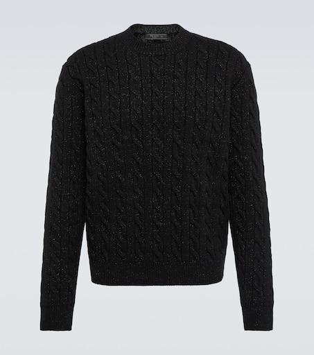 【送料&関税込】Prada Midnight Blue Wool Blend Sweater Prada Midnight Blue Wool Blend Sweater | italist