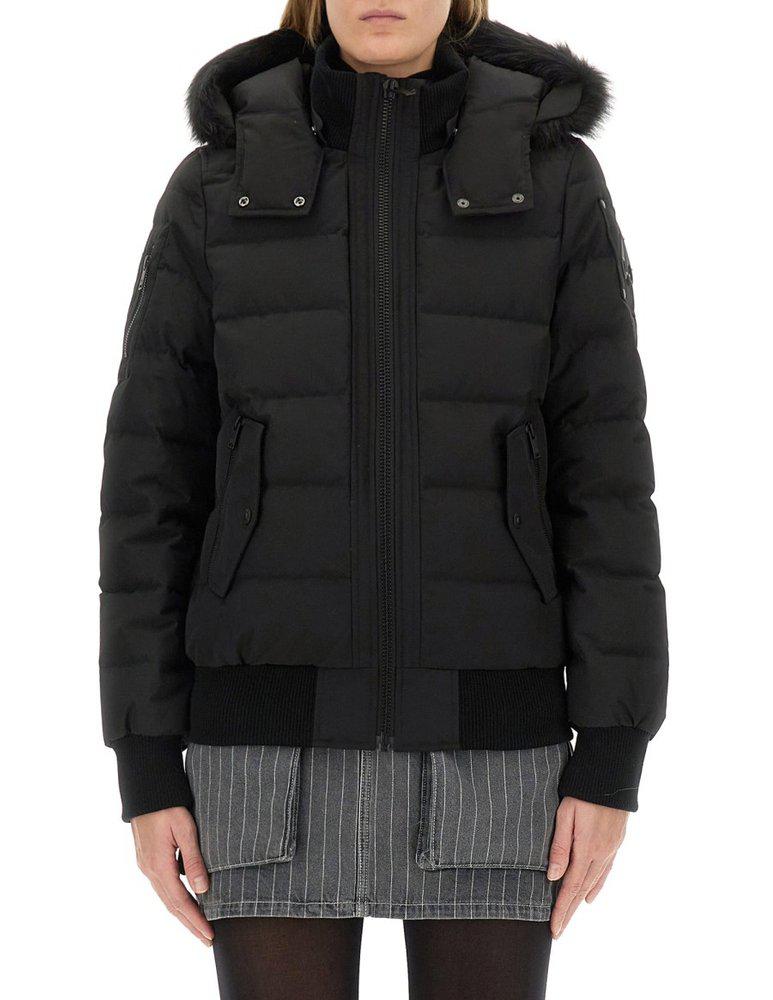 Moose Knuckles Moose Knuckles Onyx Ladriere Shearling Bomber Jacket