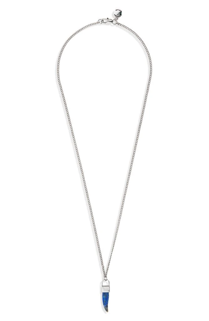 Steve Madden Gender Inclusive Horn Pendant Necklace 1