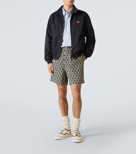 Valentino Toute La V linen Bermuda shorts 2