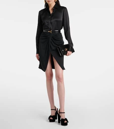 Tom Ford Brigitte 130 velvet platform sandals 3