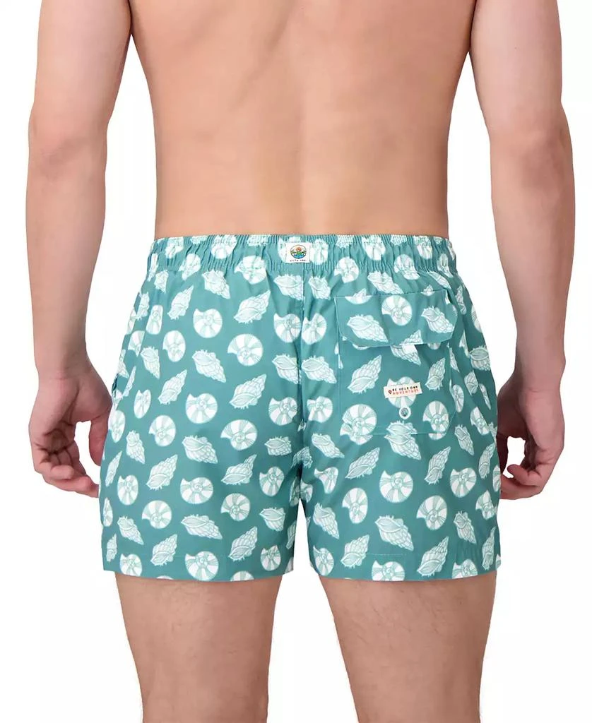 Sunset and Vines Men's Shell-Pattern Woven Swim Trunks 3