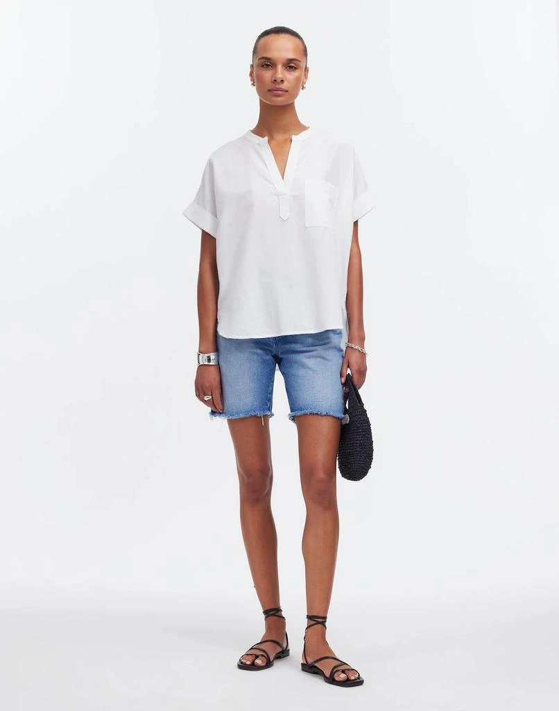 Madewell Lakeline Popover Shirttail Top 2