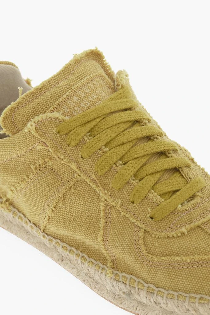 MAISON MARGIELA Maison Margiela MM22 Canvas Low Top Sneakers with Jute Detail 4