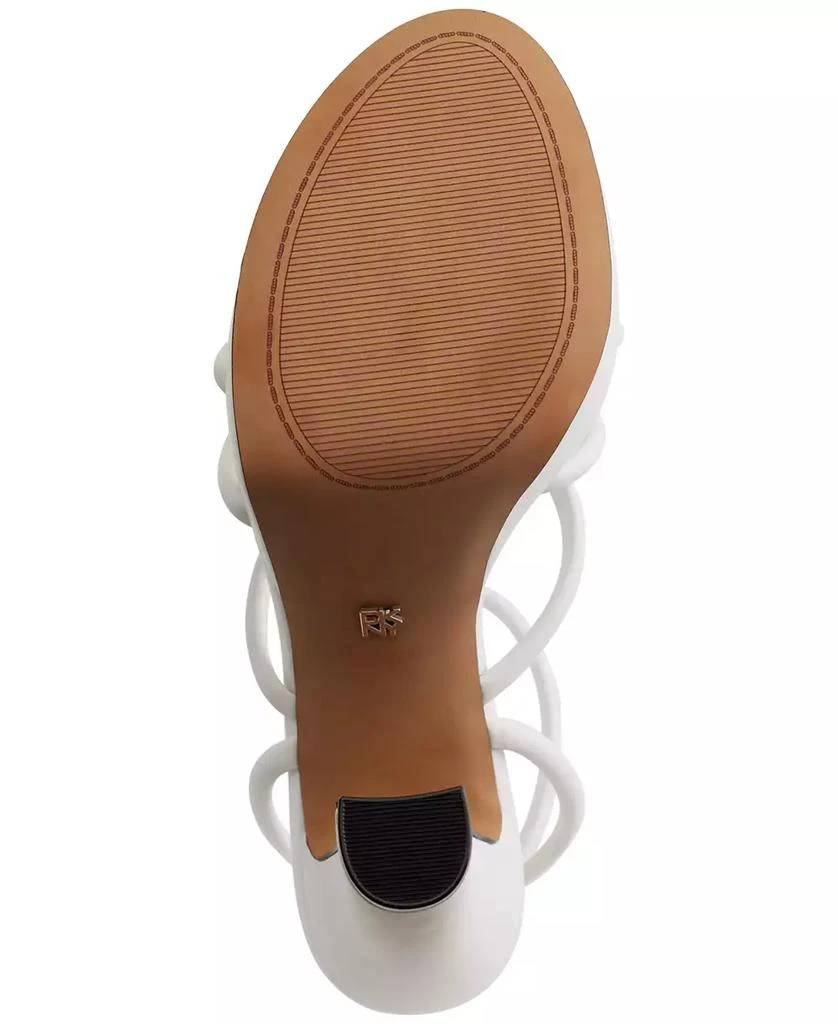 DKNY Women's Delicia Strappy Knotted Platform Sandals 5