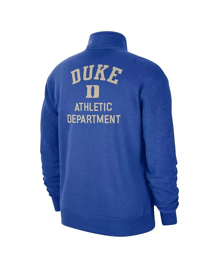 NIKE Men's Royal Duke Blue Devils Campus Athletic Department Quarter-Zip Sweatshirt 3