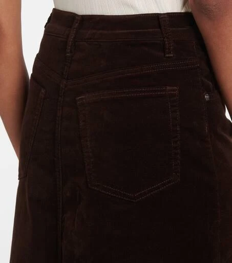 FRAME The Cord corduroy midi skirt 5