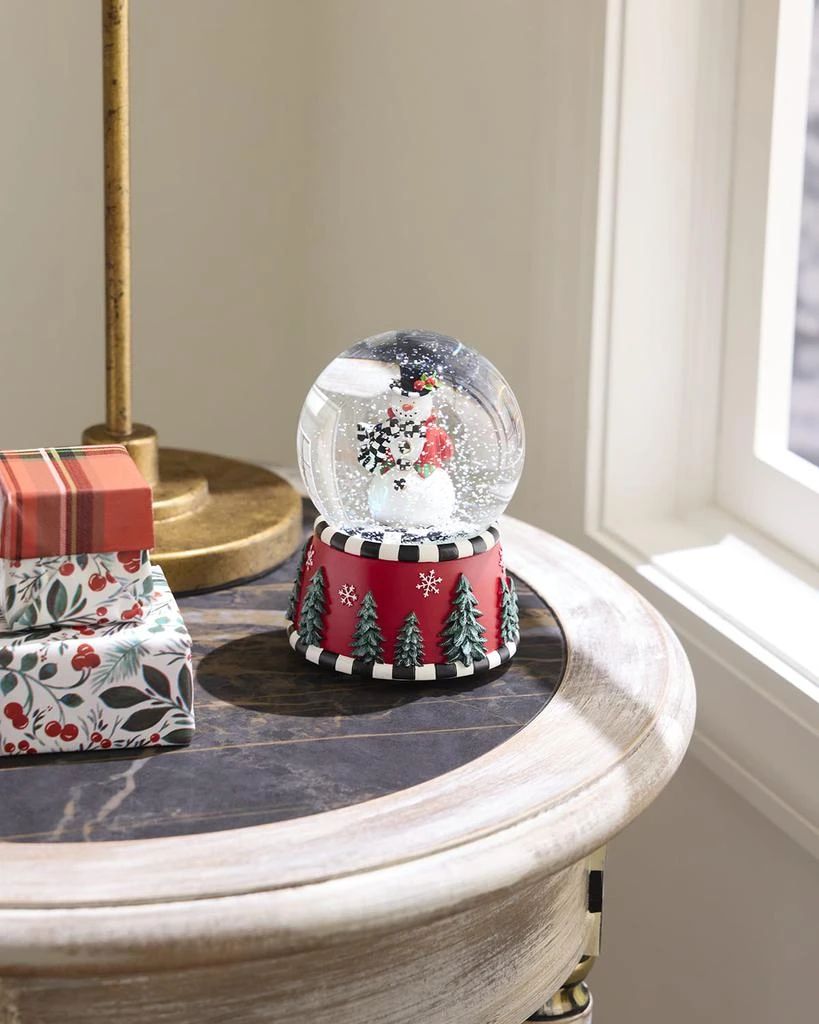 MacKenzie-Childs Courtly Snowman Snow Globe 3