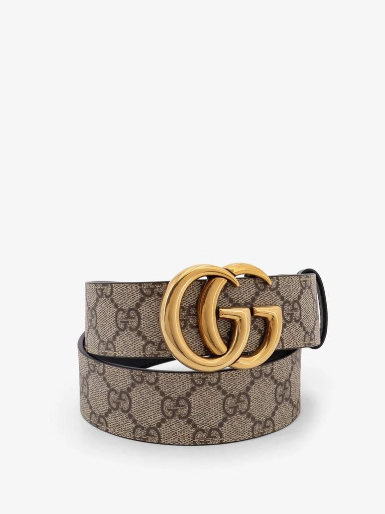 Gucci Leather and Supreme GG fabric reversible belt 3