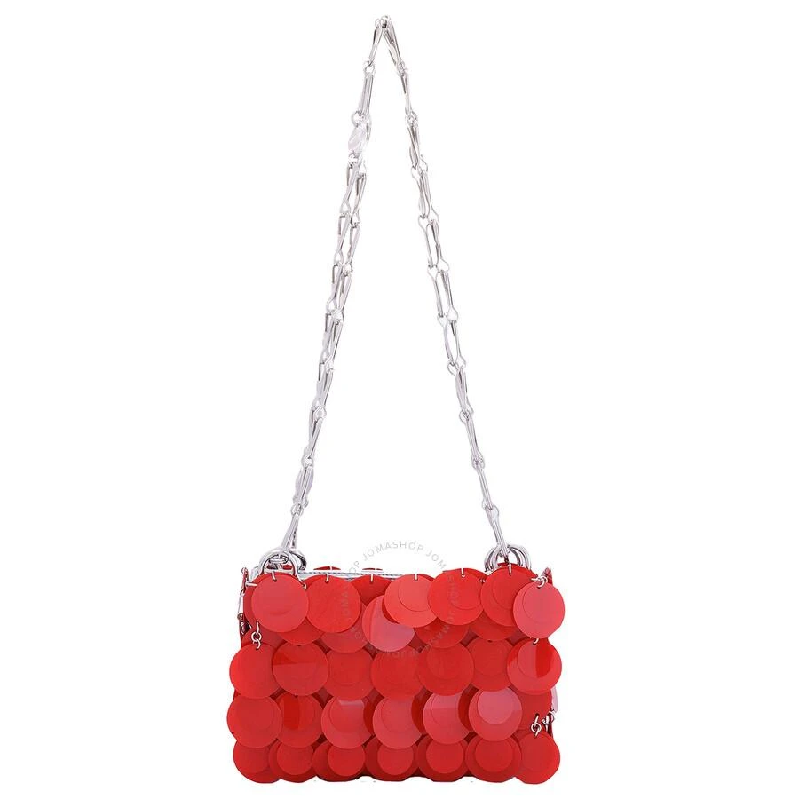 Paco Rabanne Red Sparkle Discs Shoulder Bag 1