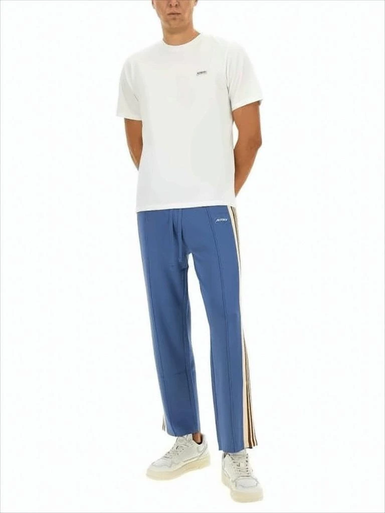 Autry Relaxed Fit Training Pants with Contrasting Side Stripes 3