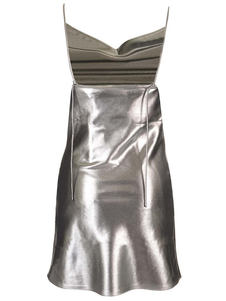 ROTATE ROTATE Metallic Mini Slip Dress