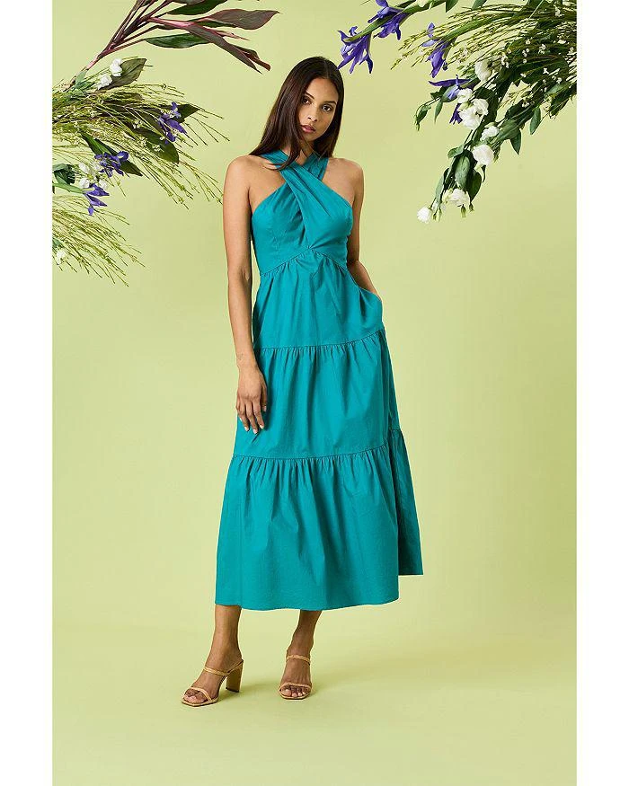 Halter Tiered Maxi Dress  On Sale Now with Up to 50% Off | Discover  Exclusive Deals & Savings at BeyondStyle  Authentic Donna Morgan women| dress with Limited-Time Discounts, Free Shipping, and