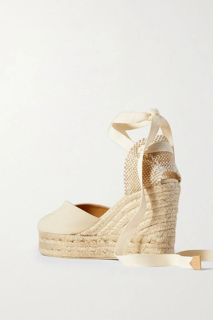 CASTAÑER Bilina 80 canvas wedge espadrilles 3