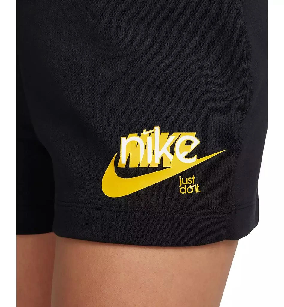 NIKE Women's Sportswear Club French Terry Graphic Fleece Shorts 3