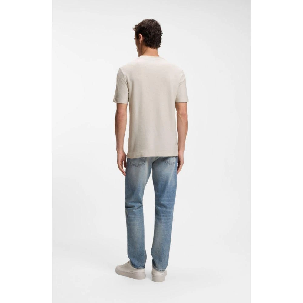 Hugo Boss Cotton-silk T-shirt with rich structure 4
