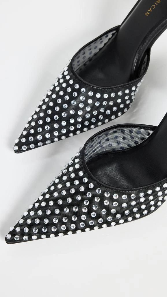 Good American Diamond Mesh Mules 5