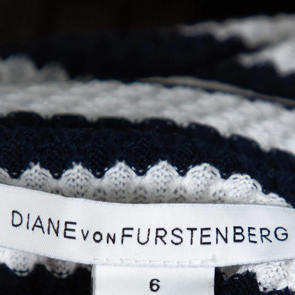 Diane von Furstenberg Diane von Furstenberg Navy Blue Walda/Lacie Skirt & Jacket Set S 5