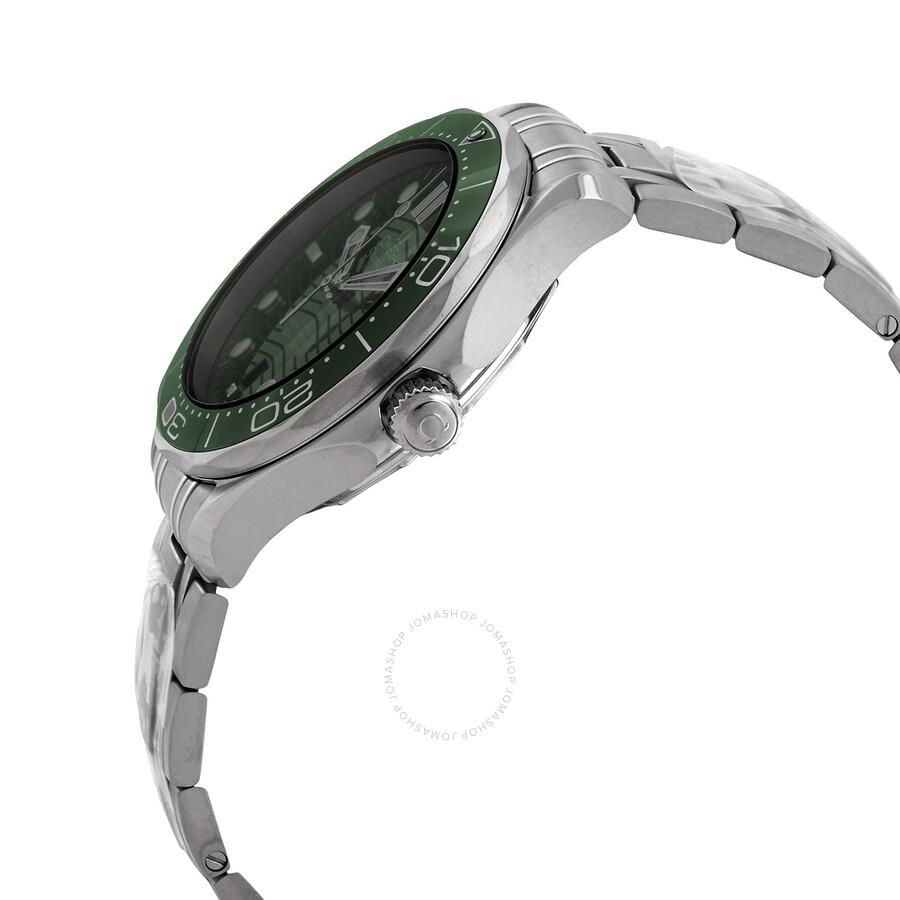 Omega Seamaster Diver Automatic Chronometer Green Dial Men's Watch 210.30.42.20.10.001