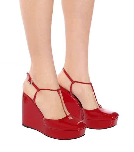 Prada Patent leather wedge pumps 5