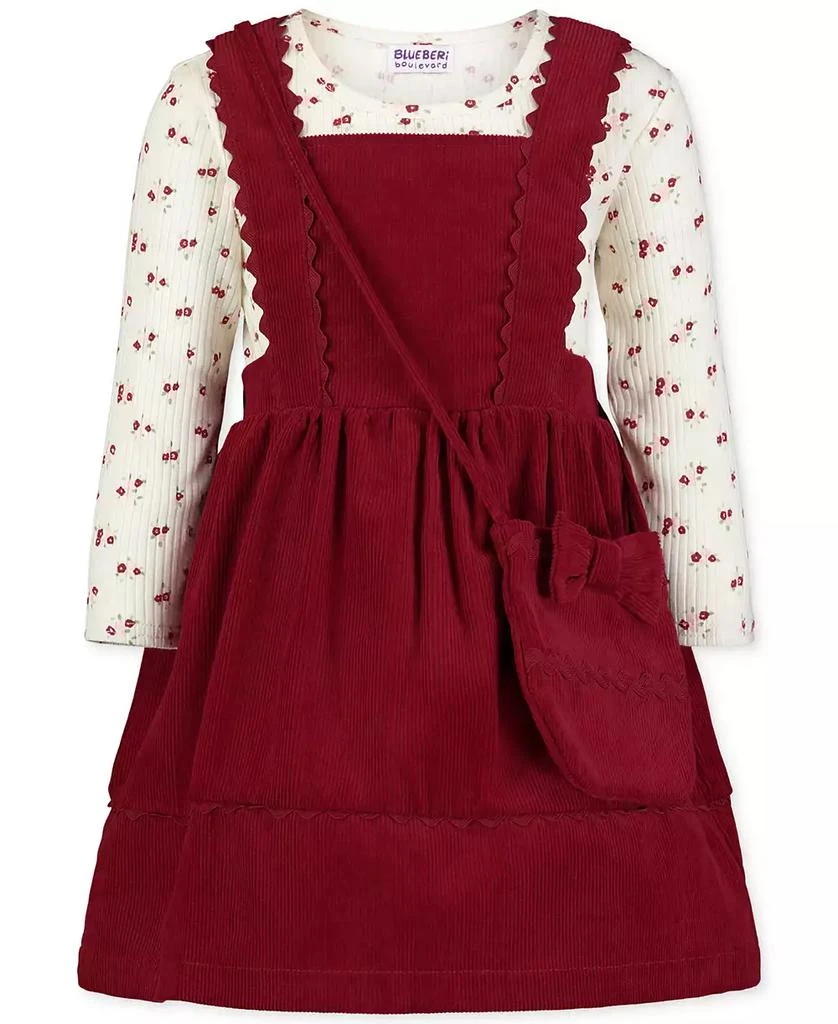 Blueberi Boulevard Toddle & Little Girls Corduroy Jumper Set 1