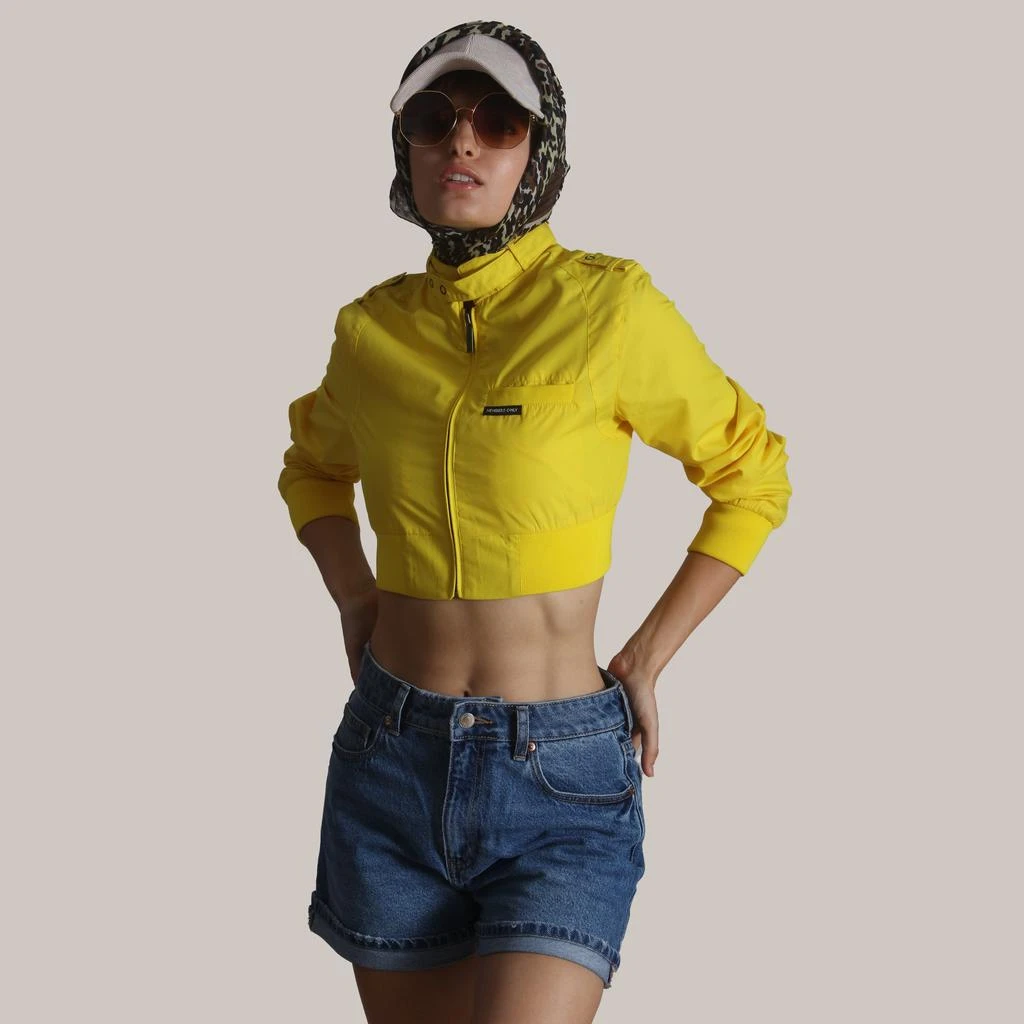 Members Only Women's Mini Cropped Racer Jacket 5