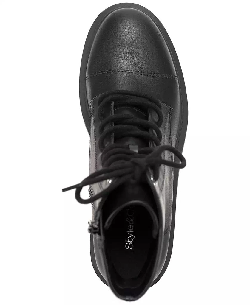 Style & Co Women's Zaharaa Platform Lace-Up Boots, Created for Macy's 9