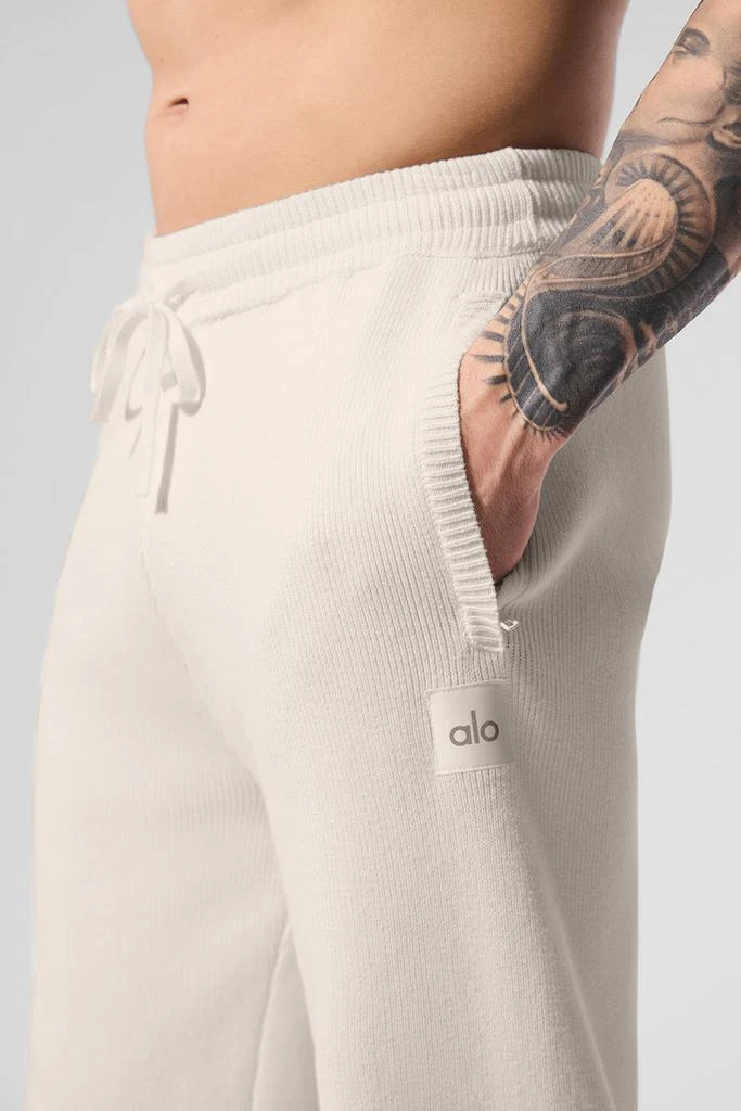 Alo Scholar Straight Leg Sweatpant - Ivory 3
